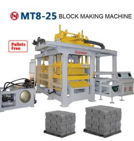 MT8-25 pallets free block making machine