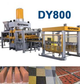 DY800 hydraulic press color brick machine