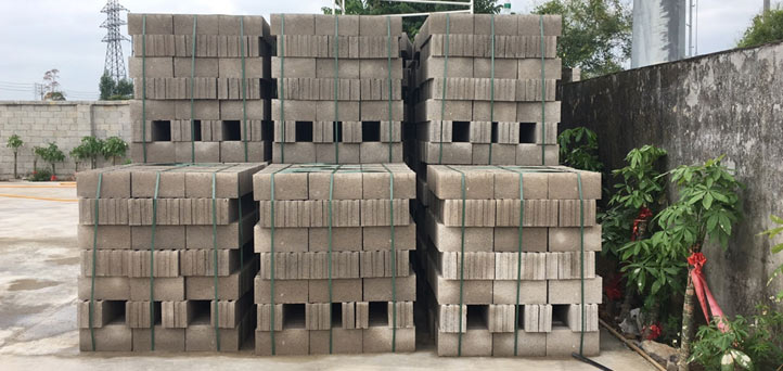 concrete block stacking