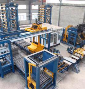 brick palletizer and block machine case