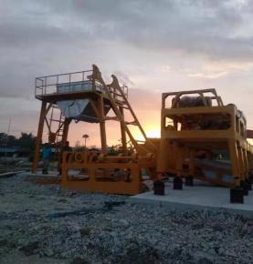 Mini asphalt concrete mixing plant QLB60